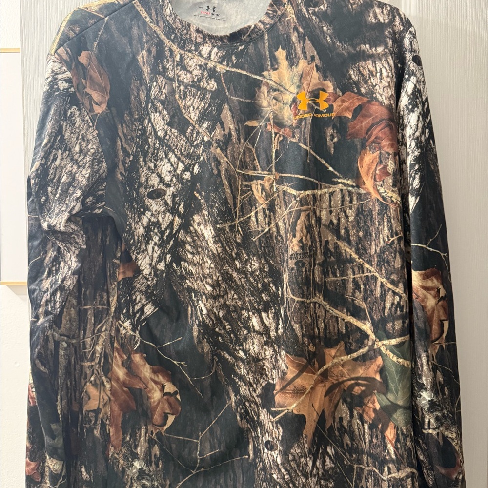 Under Armour Heat Gear Woodland Camo Long Sleeve Shirt